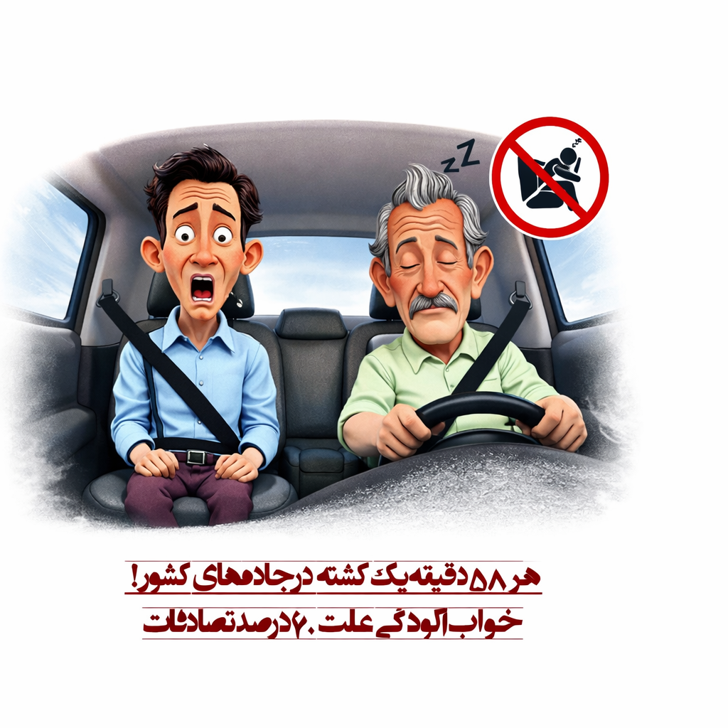 اهمیت استراحت کافی راننده